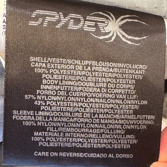 SPYDER - fitted ski jacket - soft lilac with black and white accents - size 8 - Picture 7 of 9